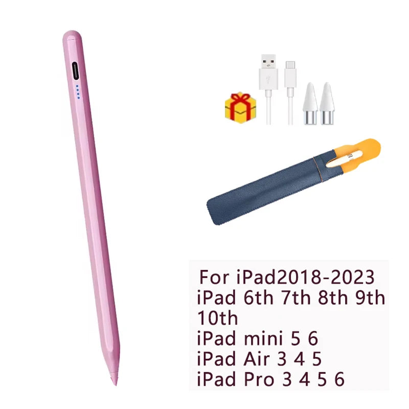 Palm Rejection Stylus Pen with Power Display for Apple iPad - Compatible with iPad 2018-2022 iPad Pro Air Mini