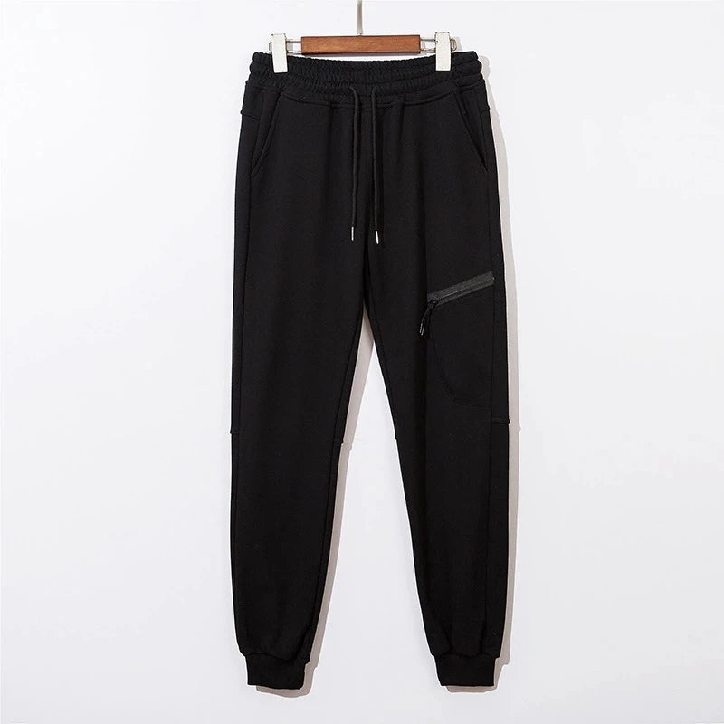 European Style Casual Sweatpants Multiple Pockets Functional Fashion Ankle Length Trousers Joggers Streetwear glasses lens Pants