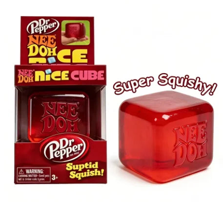 Schylling Needoh Nice Cube Sensory Nice-Sicle Stress Relief Squishy Cube Anti-Anxiety Squeeze Object For Focus ADHD Population