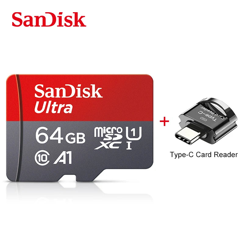 Micro SD Memory Card TF/SDCard 32GB 64GB 256GB 512GB 120M/S Class10 UHS-1 Flash Ultra 128GB Camera/Phone For Card Reader/Adapter