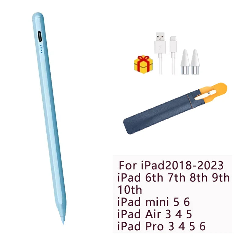 Palm Rejection Stylus Pen with Power Display for Apple iPad - Compatible with iPad 2018-2022 iPad Pro Air Mini