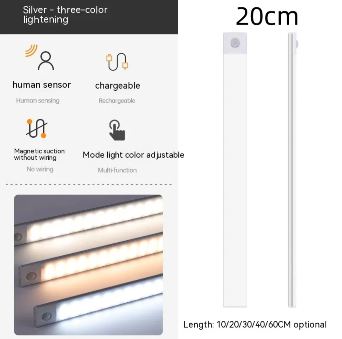 Motion-Activated Cabinet Light