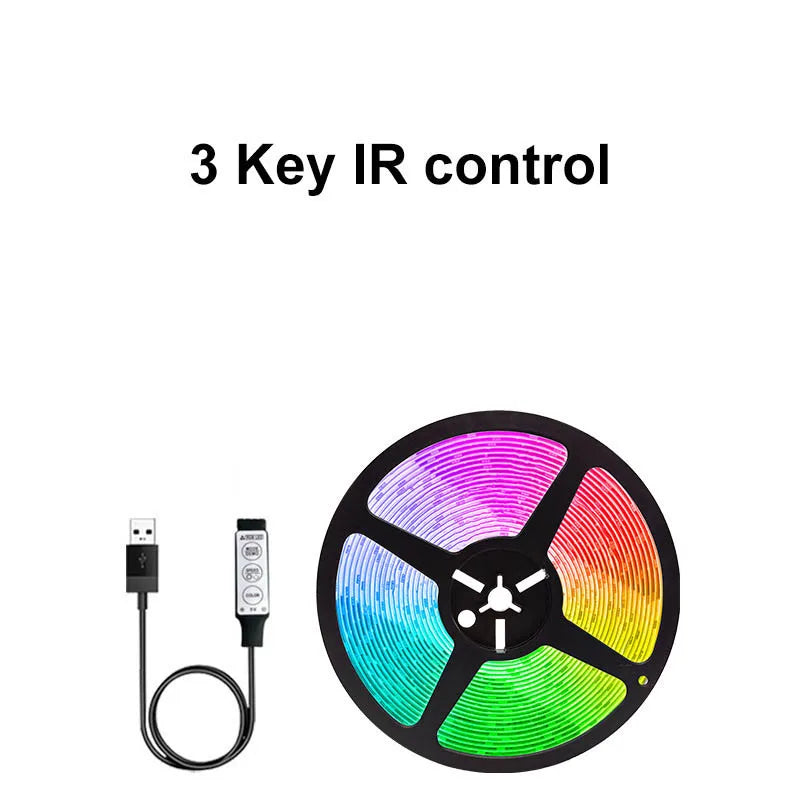 LED Strip Light Bluetooth 3/5/10M 2835 SMD 5V RGB Lights Flexible LED Lamp Tape Ribbon Self-adhesive TV Desktop Diode Decoration