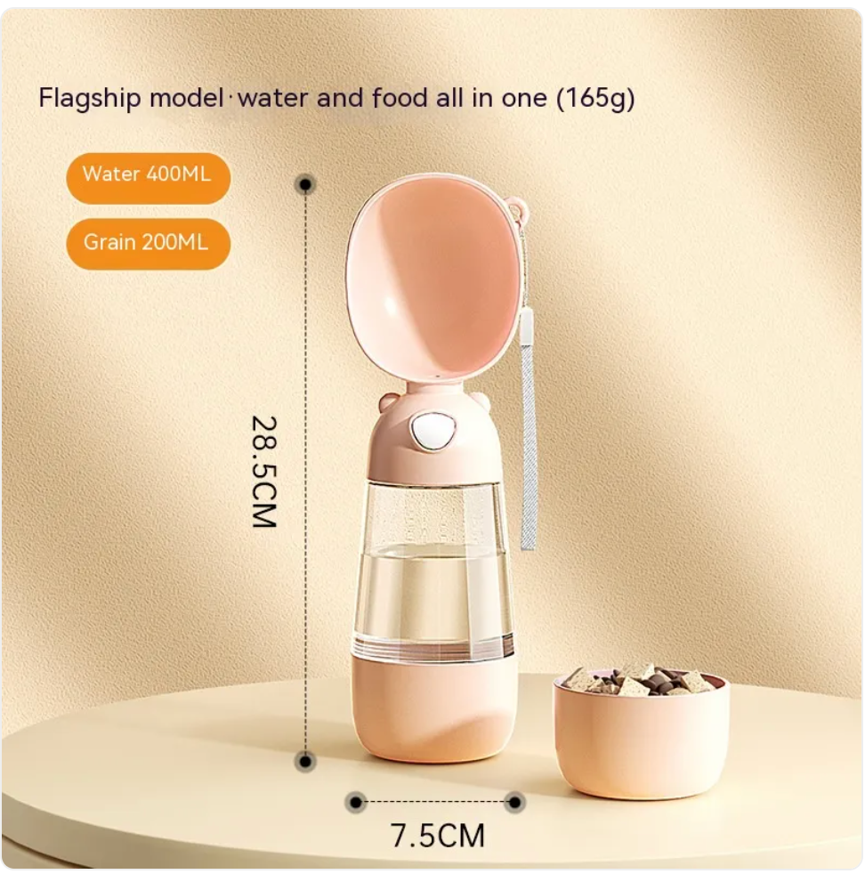 Portable Dog Water Bottle & Feeder