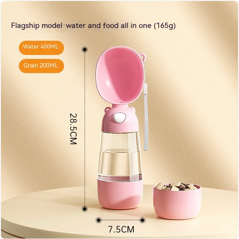 Portable Dog Water Bottle & Feeder