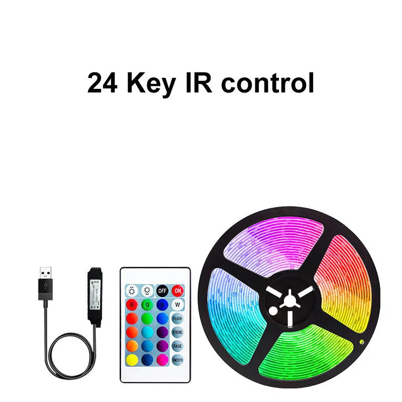 LED Strip Light Bluetooth 3/5/10M 2835 SMD 5V RGB Lights Flexible LED Lamp Tape Ribbon Self-adhesive TV Desktop Diode Decoration