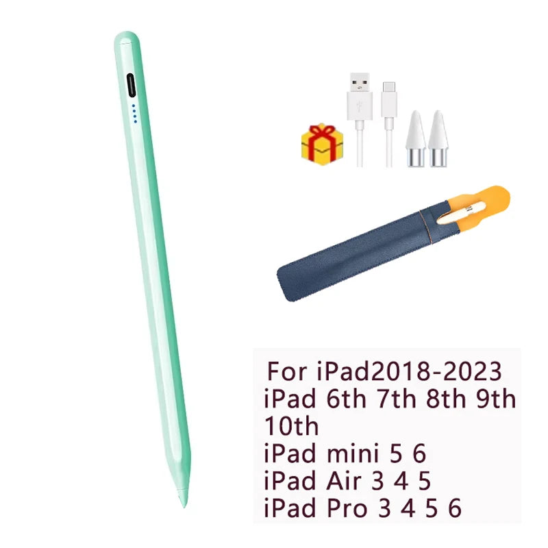 Palm Rejection Stylus Pen with Power Display for Apple iPad - Compatible with iPad 2018-2022 iPad Pro Air Mini