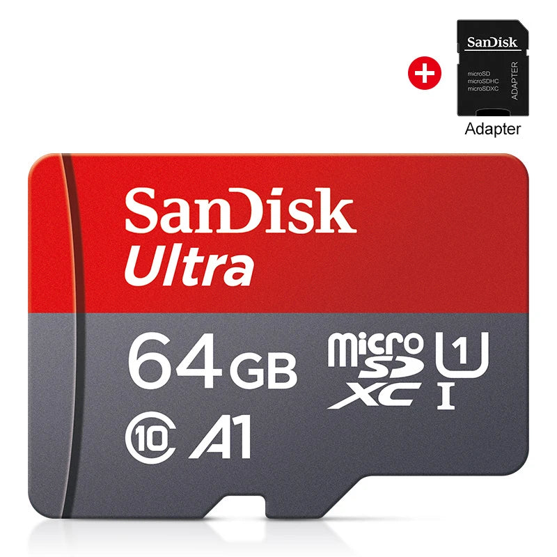 Micro SD Memory Card TF/SDCard 32GB 64GB 256GB 512GB 120M/S Class10 UHS-1 Flash Ultra 128GB Camera/Phone For Card Reader/Adapter