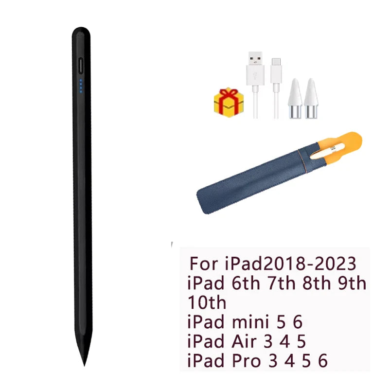 Palm Rejection Stylus Pen with Power Display for Apple iPad - Compatible with iPad 2018-2022 iPad Pro Air Mini