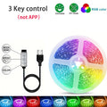 Led Lights for TV 3 Key Control Led Strip USB 5V Tape Lights for TV Backlight Home Party Decoration Flexible Ribbon