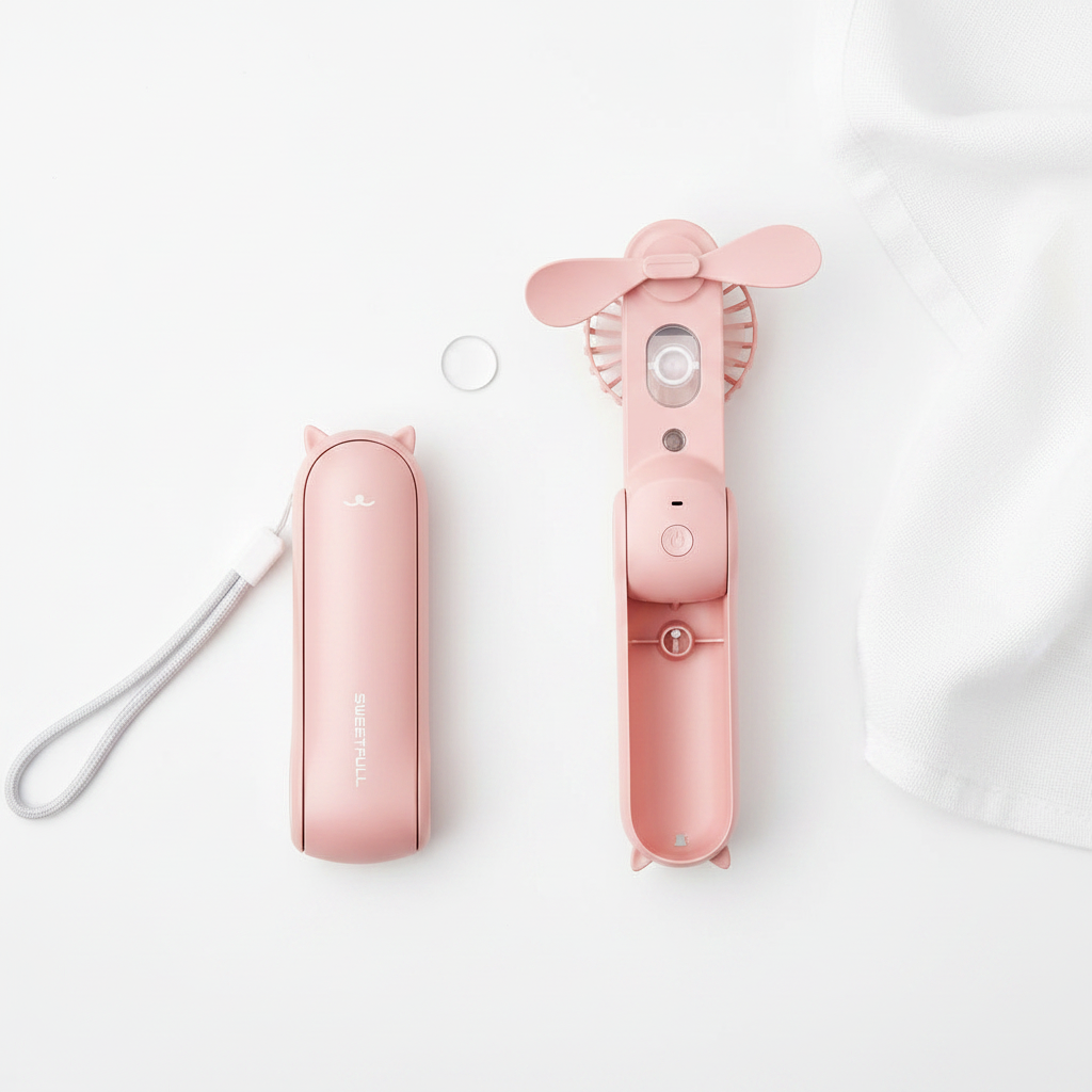 Flat Lay Misting Fan